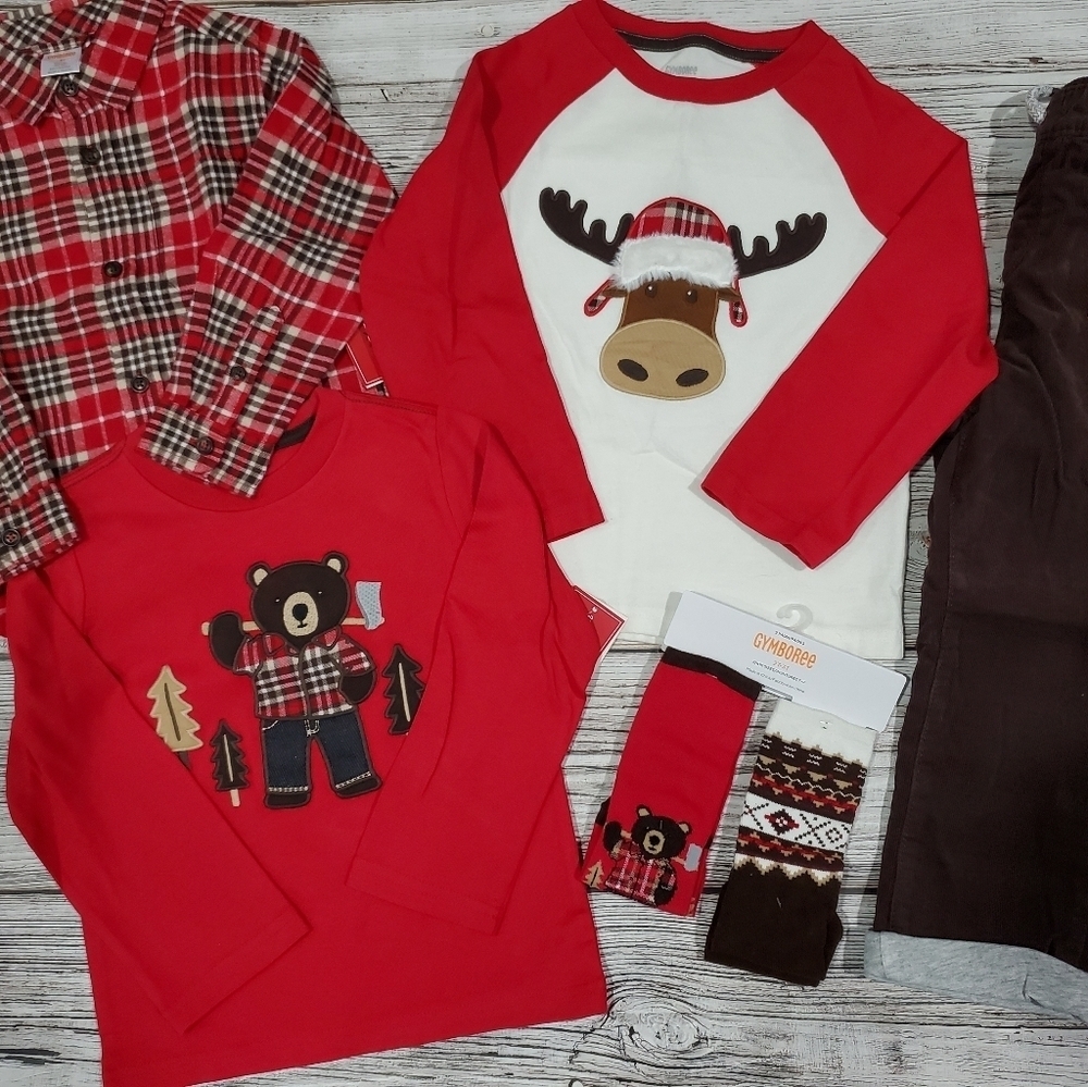 Gymboree Holiday Winter Lot Moose Mountain Collection NWT
